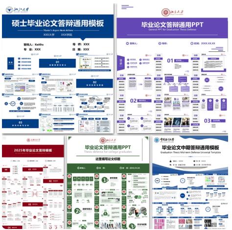 一套搞定毕业论文答辩/开题/科研汇报：PPT模板，本硕博都能用
